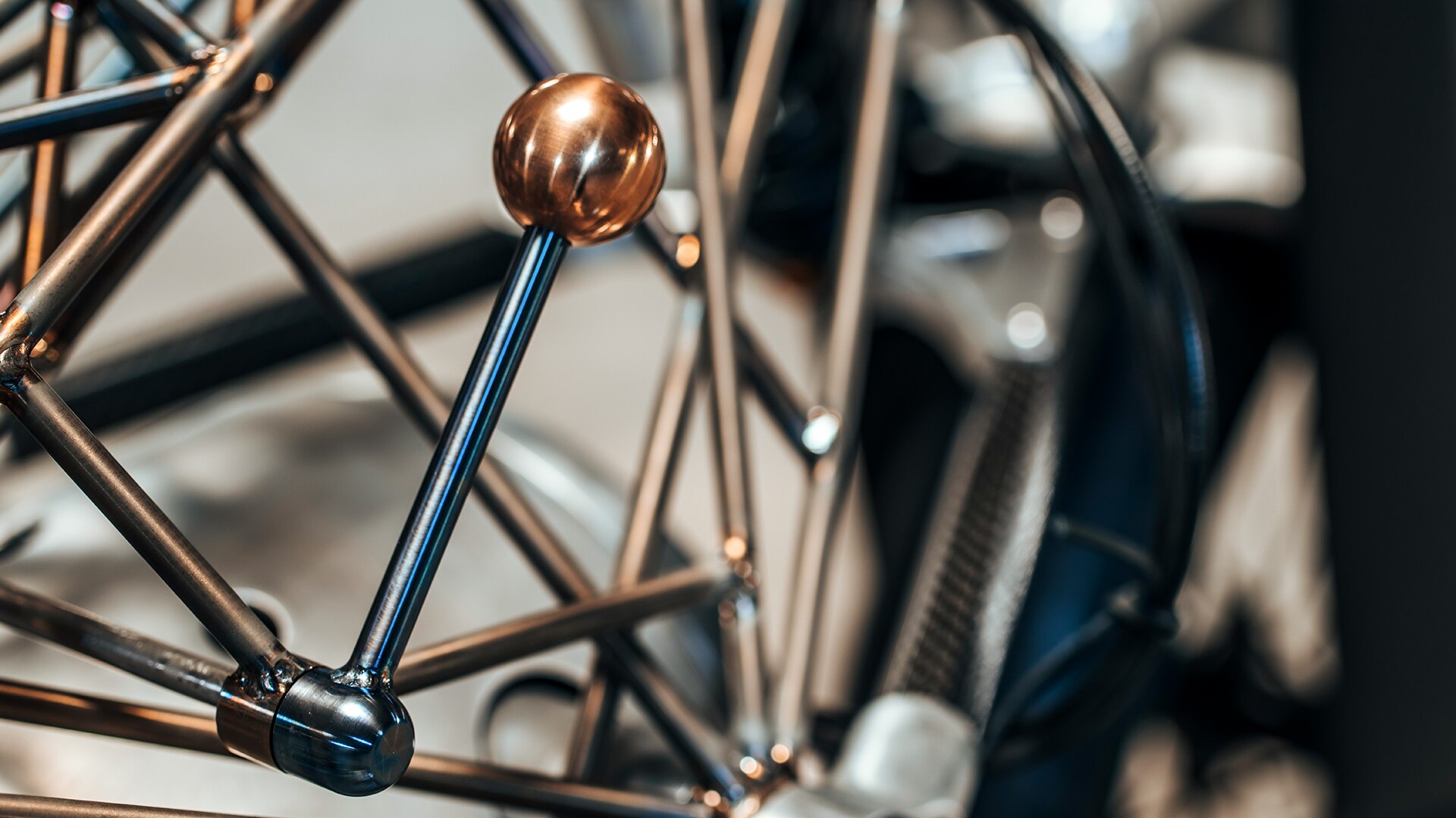 Detail view of the frame construction