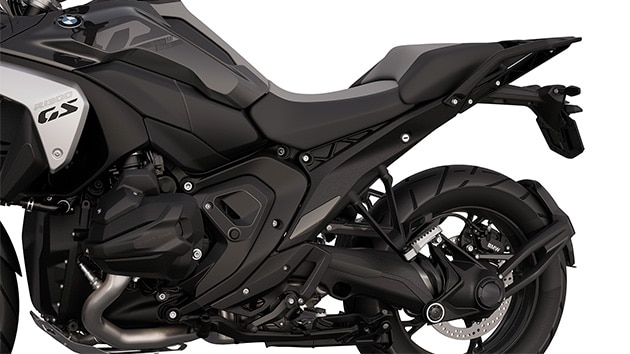 The black frame of the R 1300 GS Triple Black from BMW Motorrad