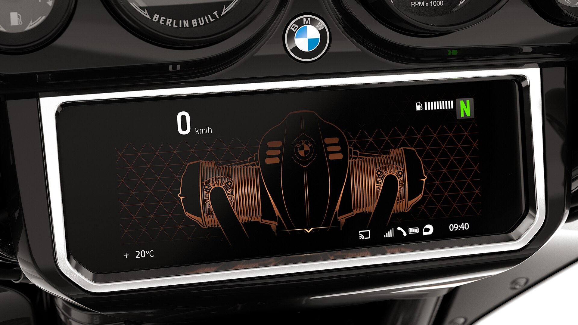 TFT display of the R 18 B.